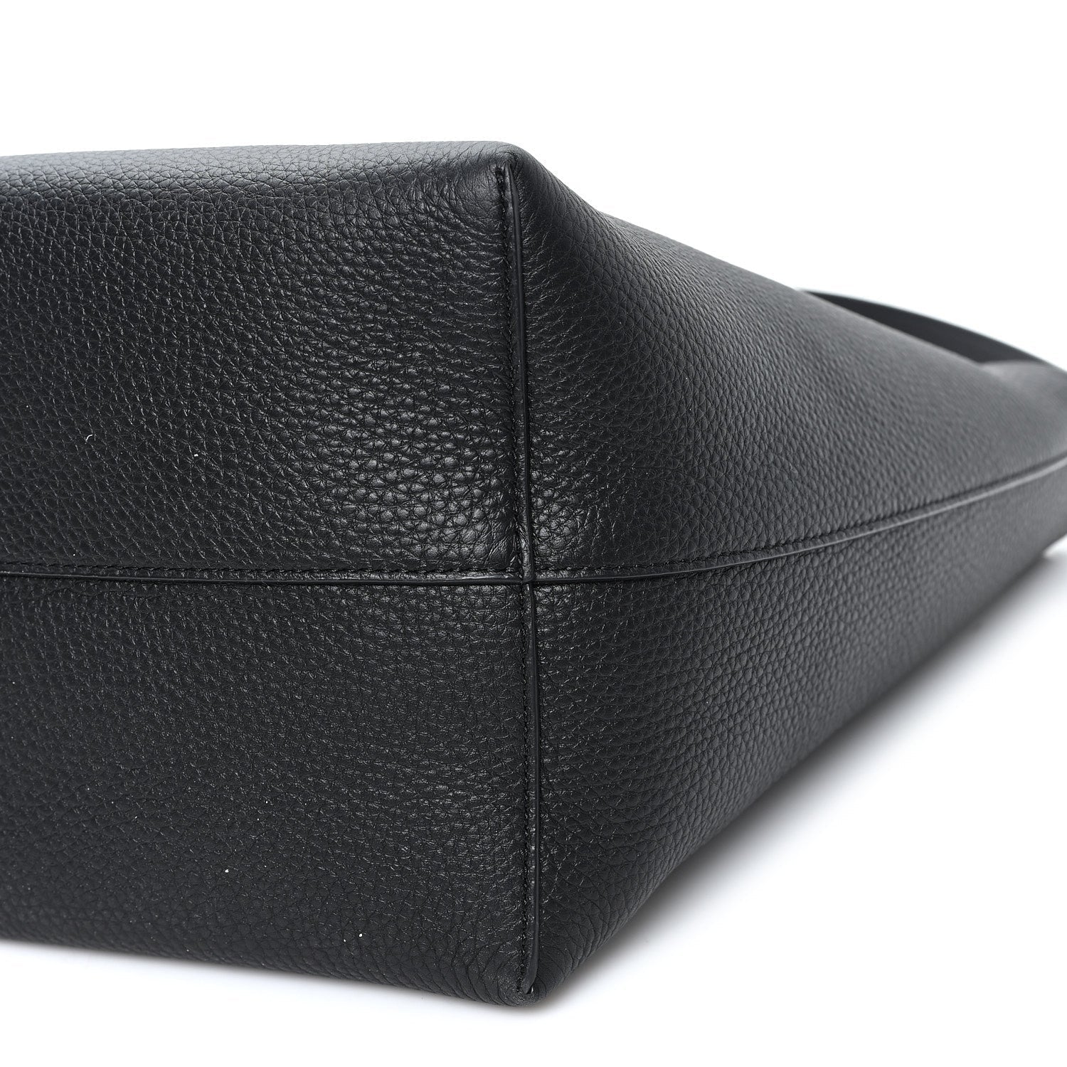 Grained Calfskin Medium N/S Park Tote Black