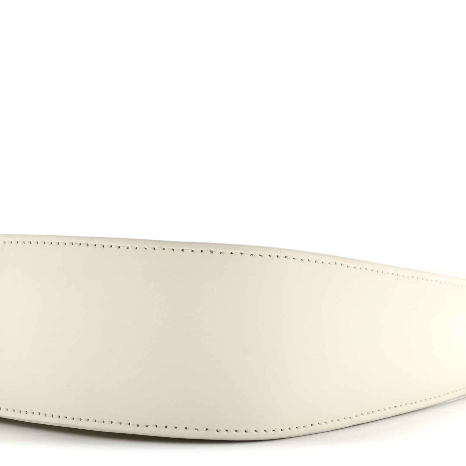 Smooth Calfskin Half Moon Shoulder Bag New Ivory