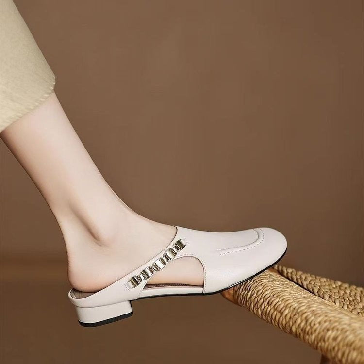 Zapatos punta redonda – piel suave