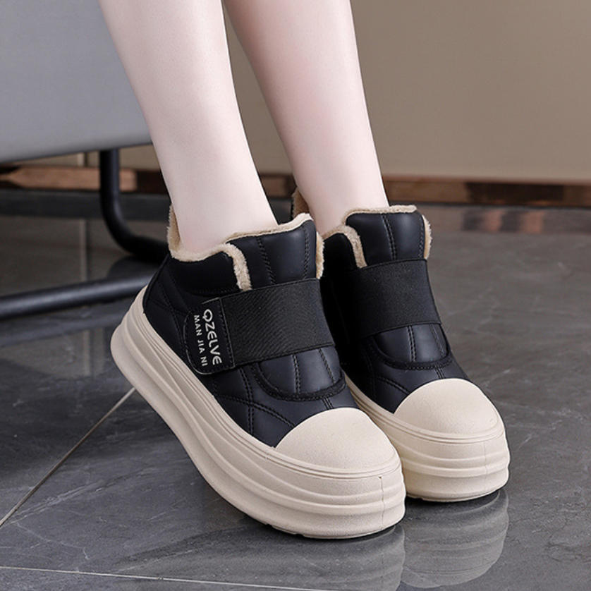 Botas de algodón con plataforma y caña alta