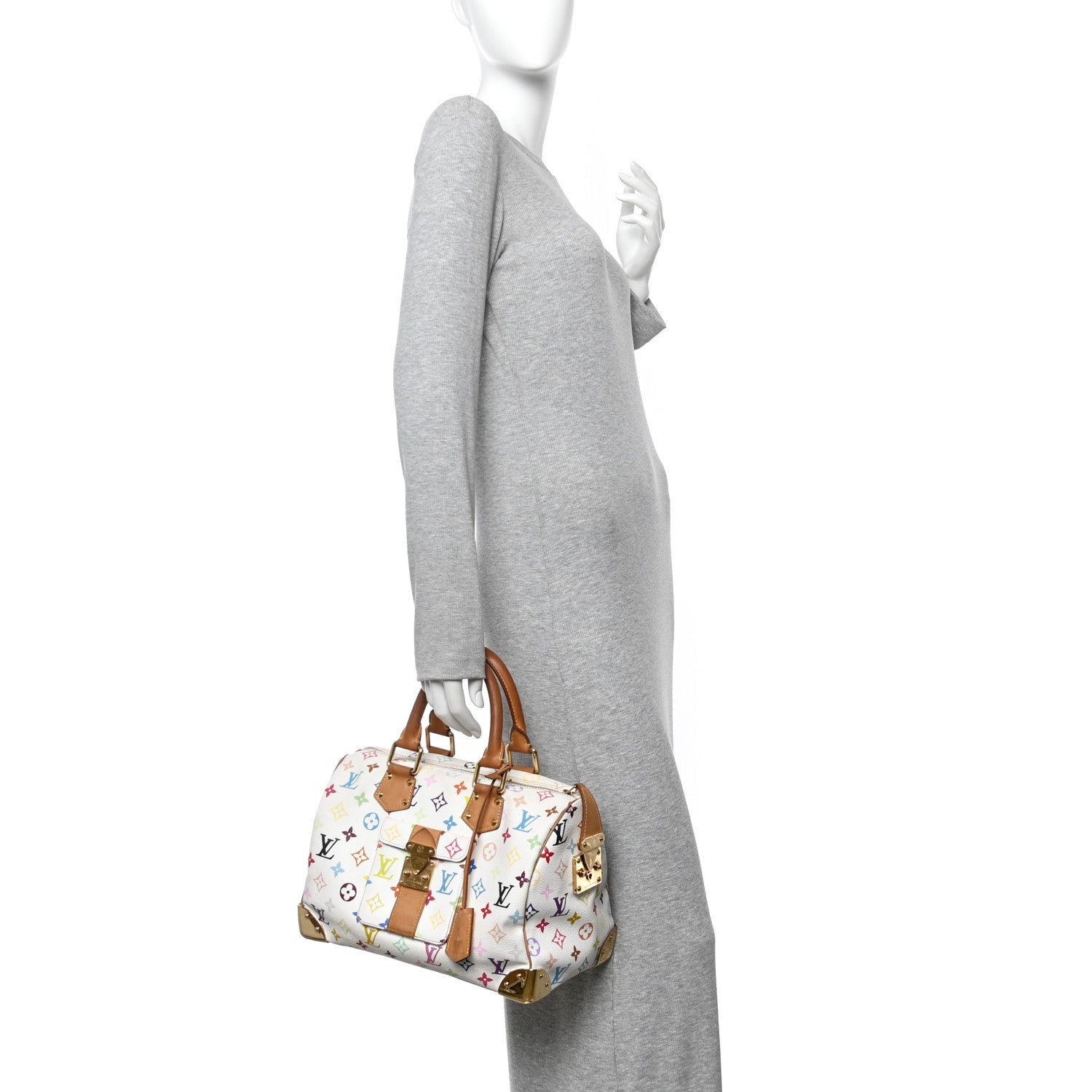 Monogram Multicolor Speedy 30 White