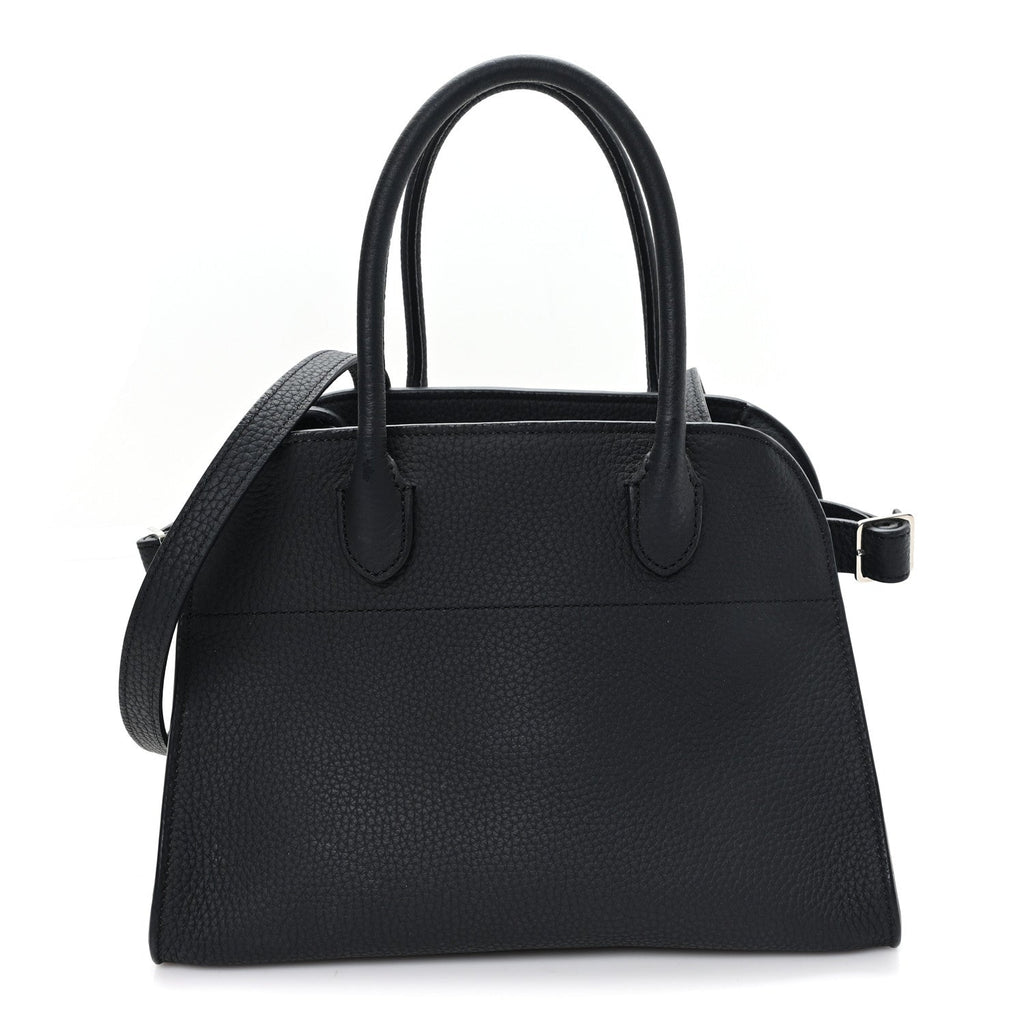 Grained Calfskin Soft Margaux 10 Bag Black