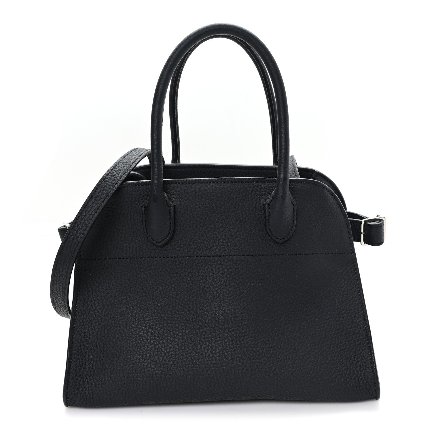 Grained Calfskin Soft Margaux 10 Bag Black
