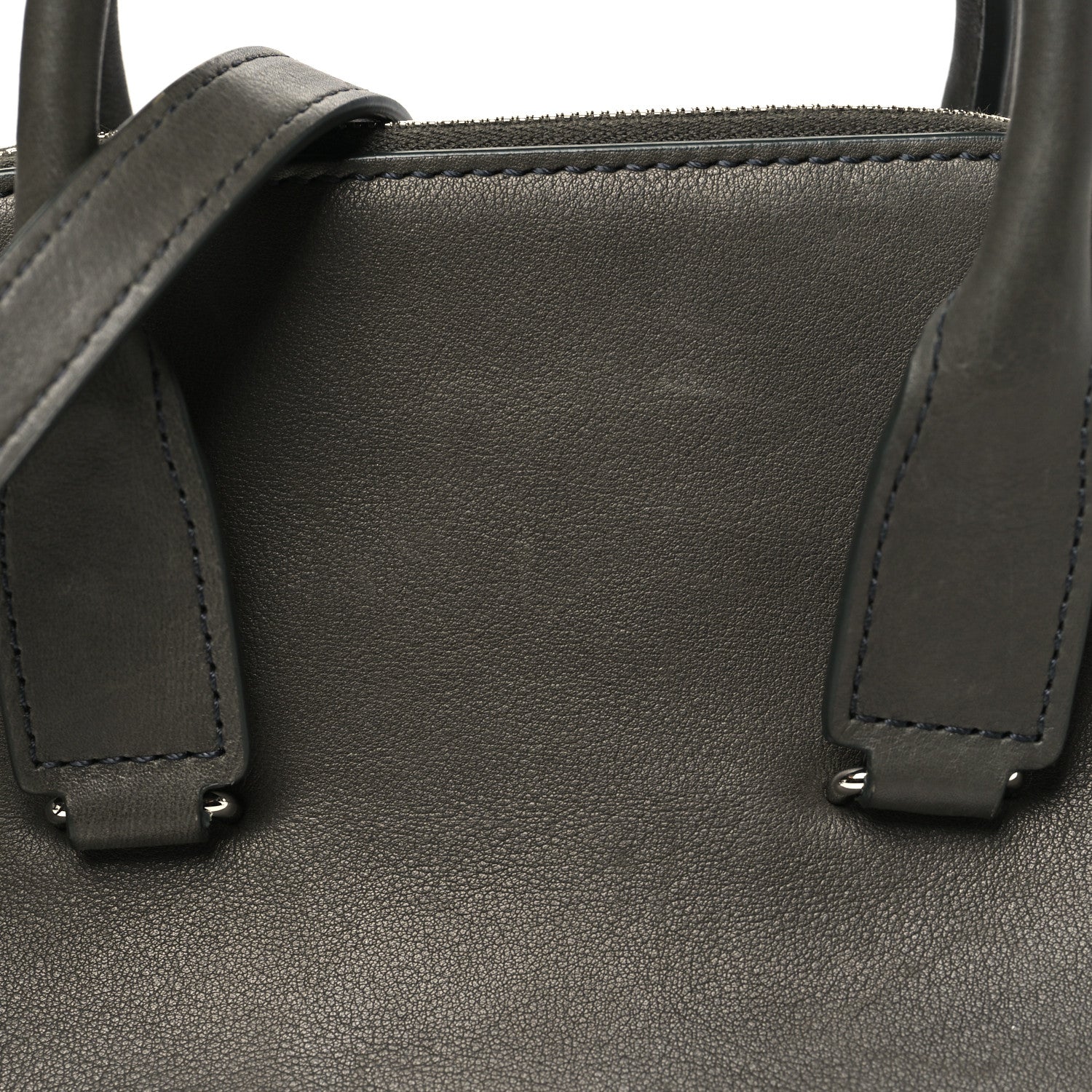 Saddle Calfskin Mini Devon Bag Koala Grey