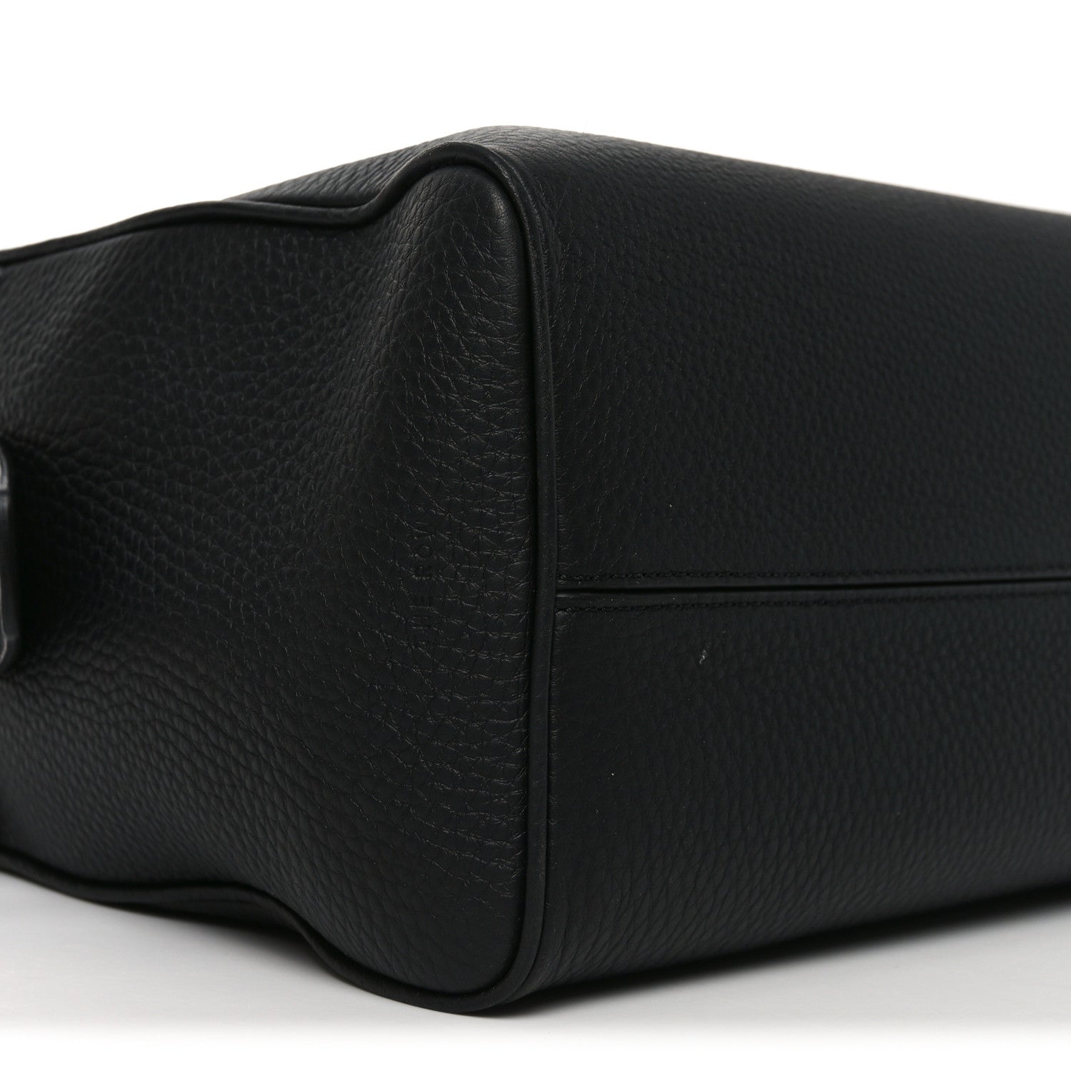 Matte Grained Calfskin India 15.75 Black