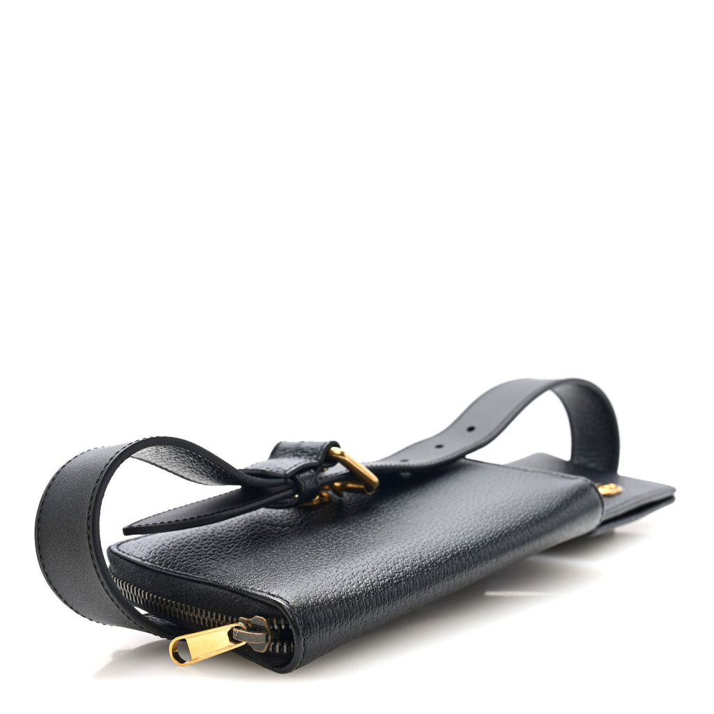 Calfskin GG Marmont Double Belt Bag 70 28 Black