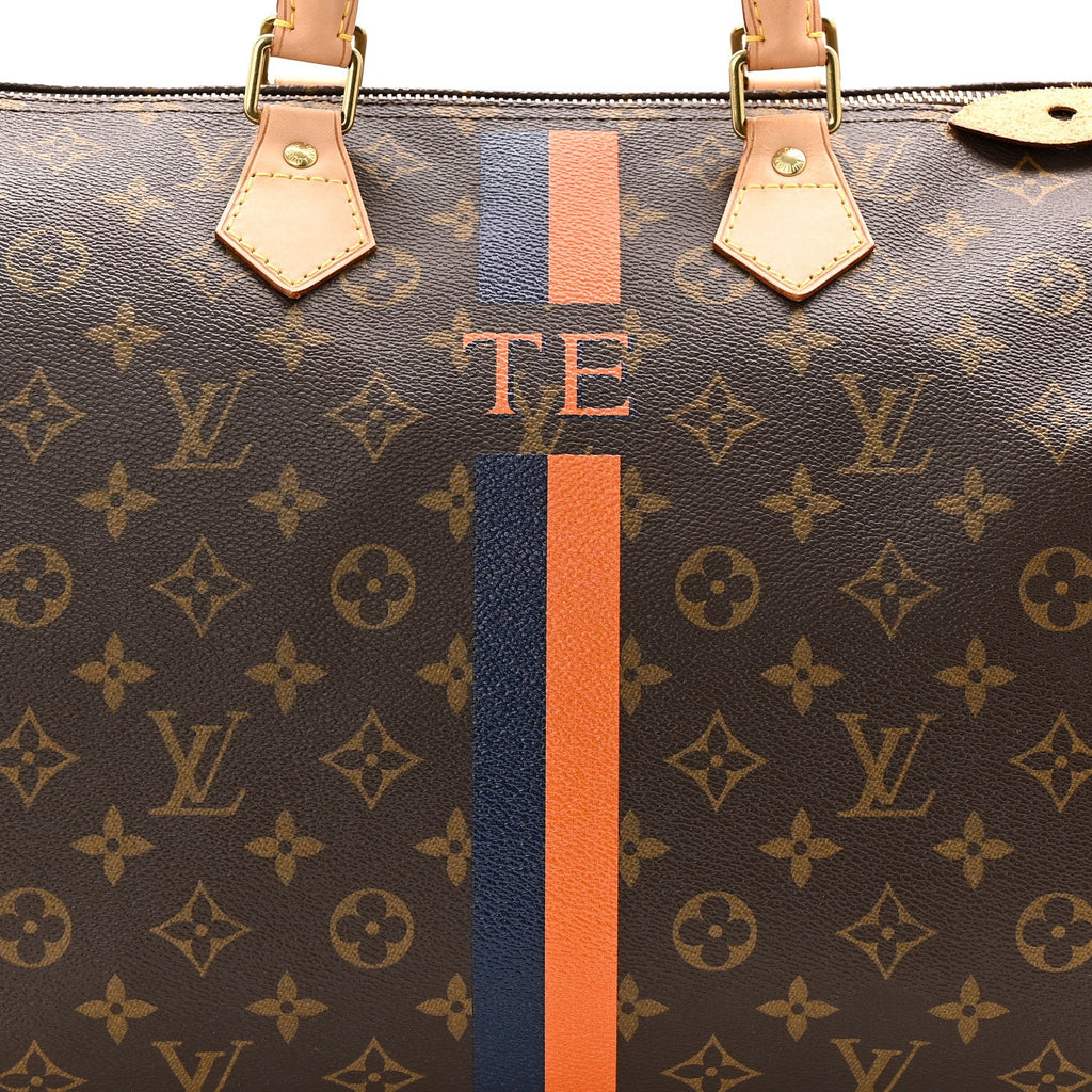 Monogram My LV Heritage Speedy 40 Orange Navy