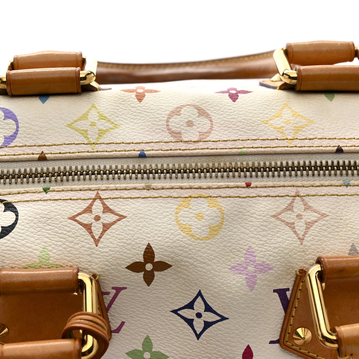 Monogram Multicolor Speedy 30 White