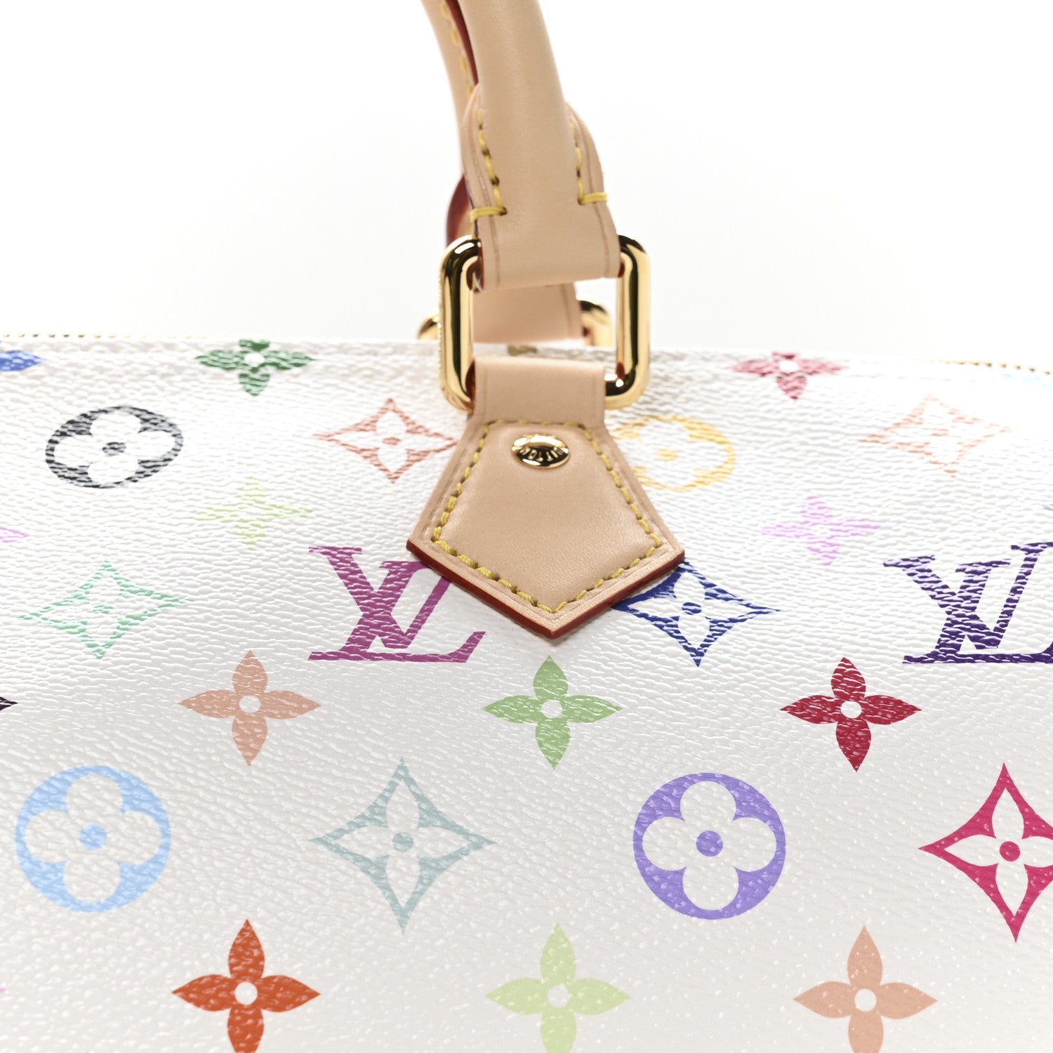 LV X TM Monogram Multicolor Speedy Soft 30 White