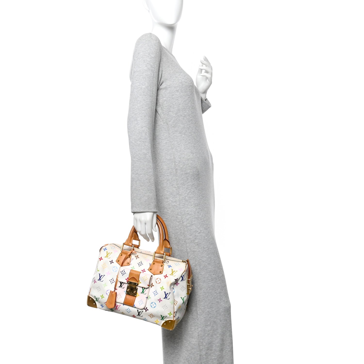 Monogram Multicolor Speedy 30 White