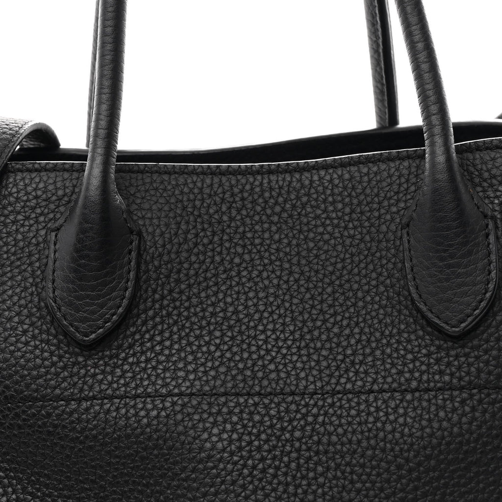 Matte Grained Calfskin Soft Margaux 12 Black