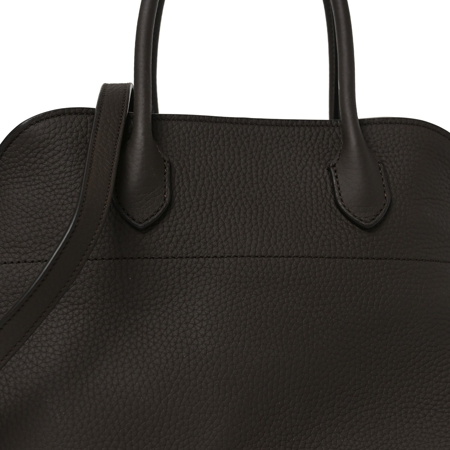 Matte Grained Calfskin Soft Margaux 12 Dark Chocolate