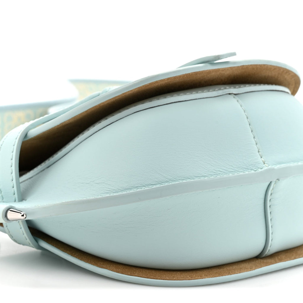 Calfskin Mini Gate Dual Bag Abyss Blue