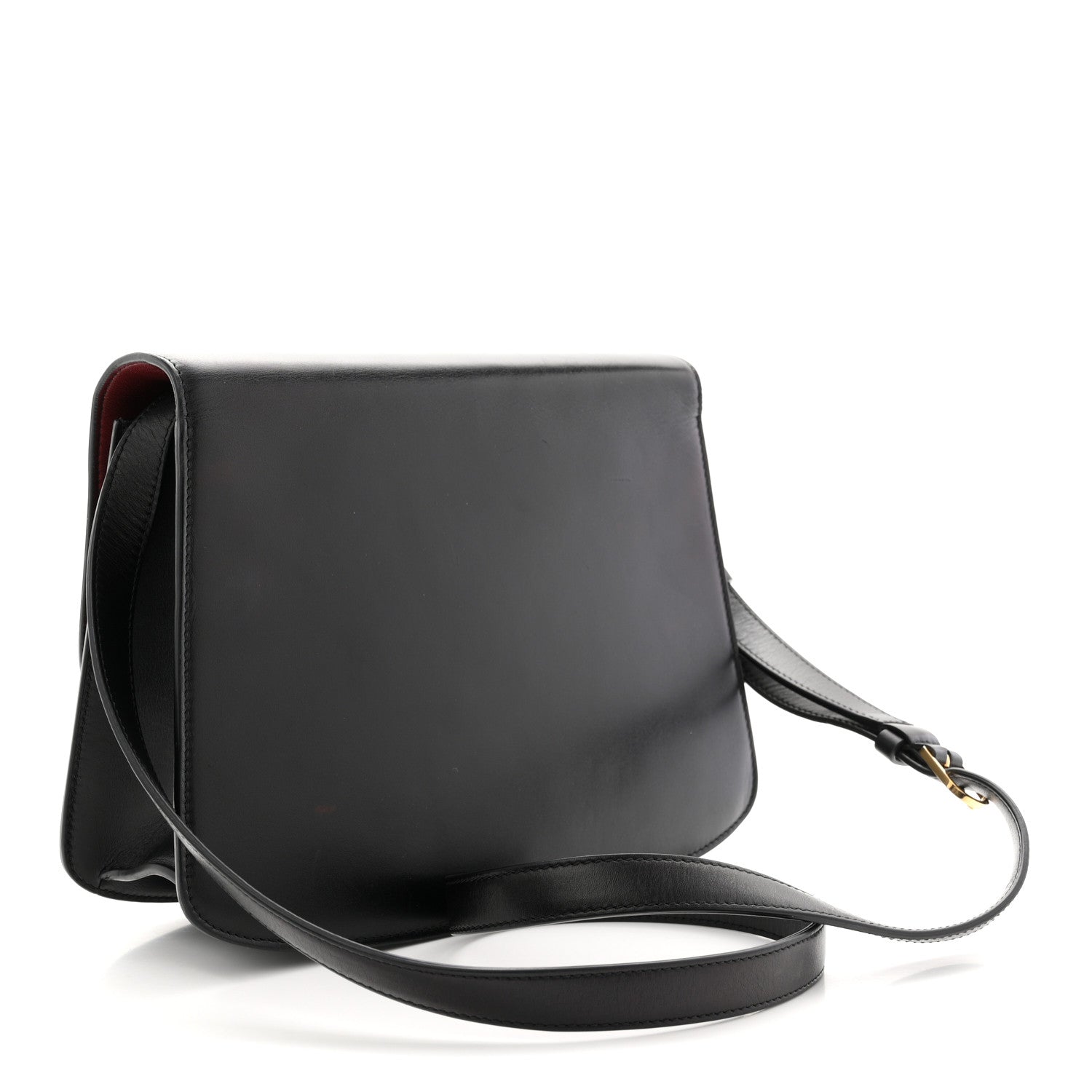 Sleek Calfskin The Sofia 10 Crossbody Black