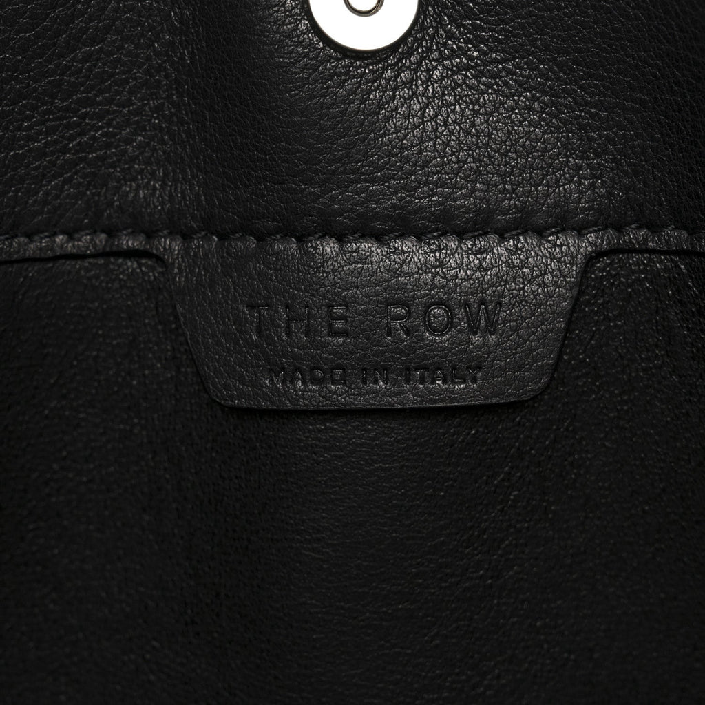 Polished Saddle Calfskin Small Alexia Bag Black