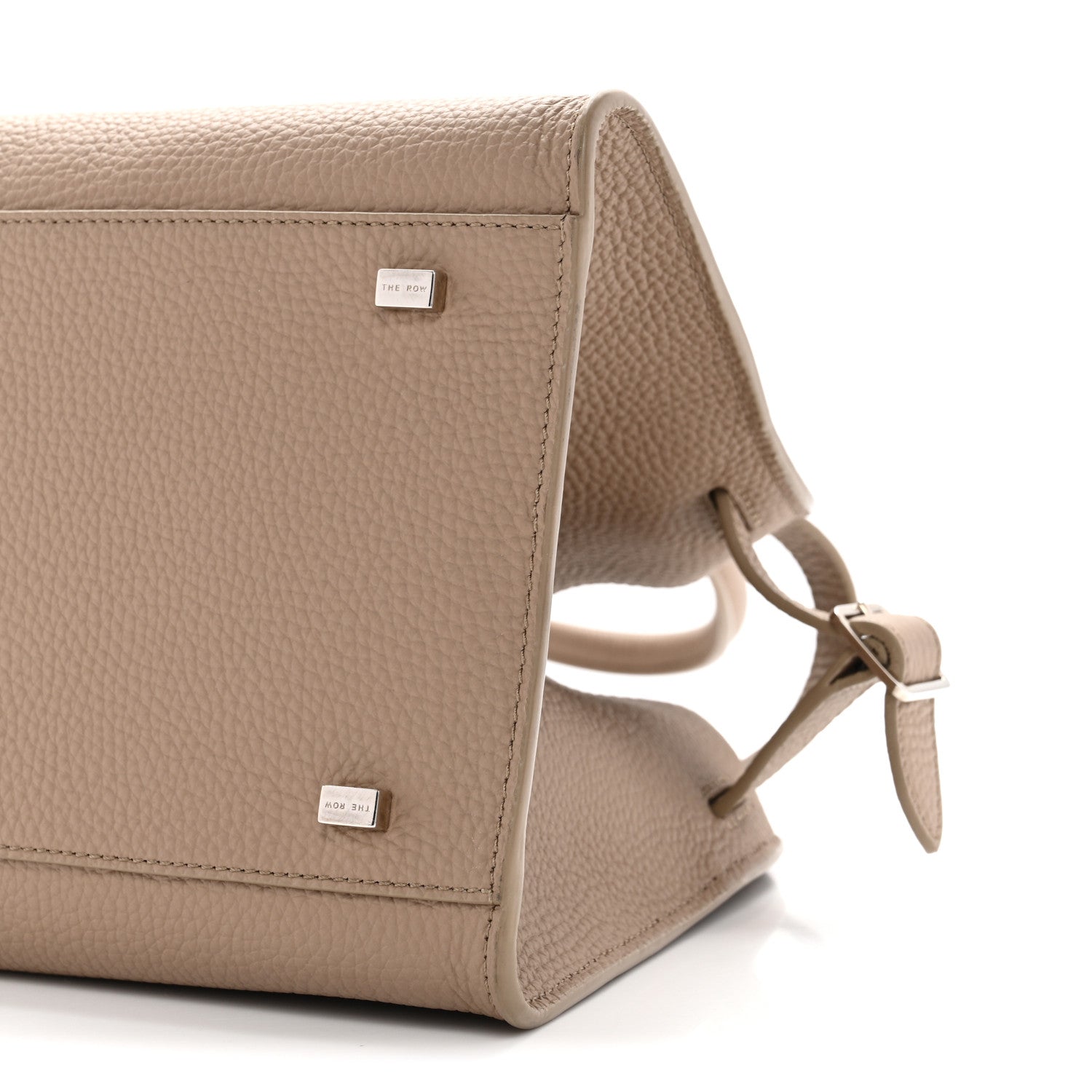 Grained Calfskin Soft Margaux 10 Bag Dark Taupe