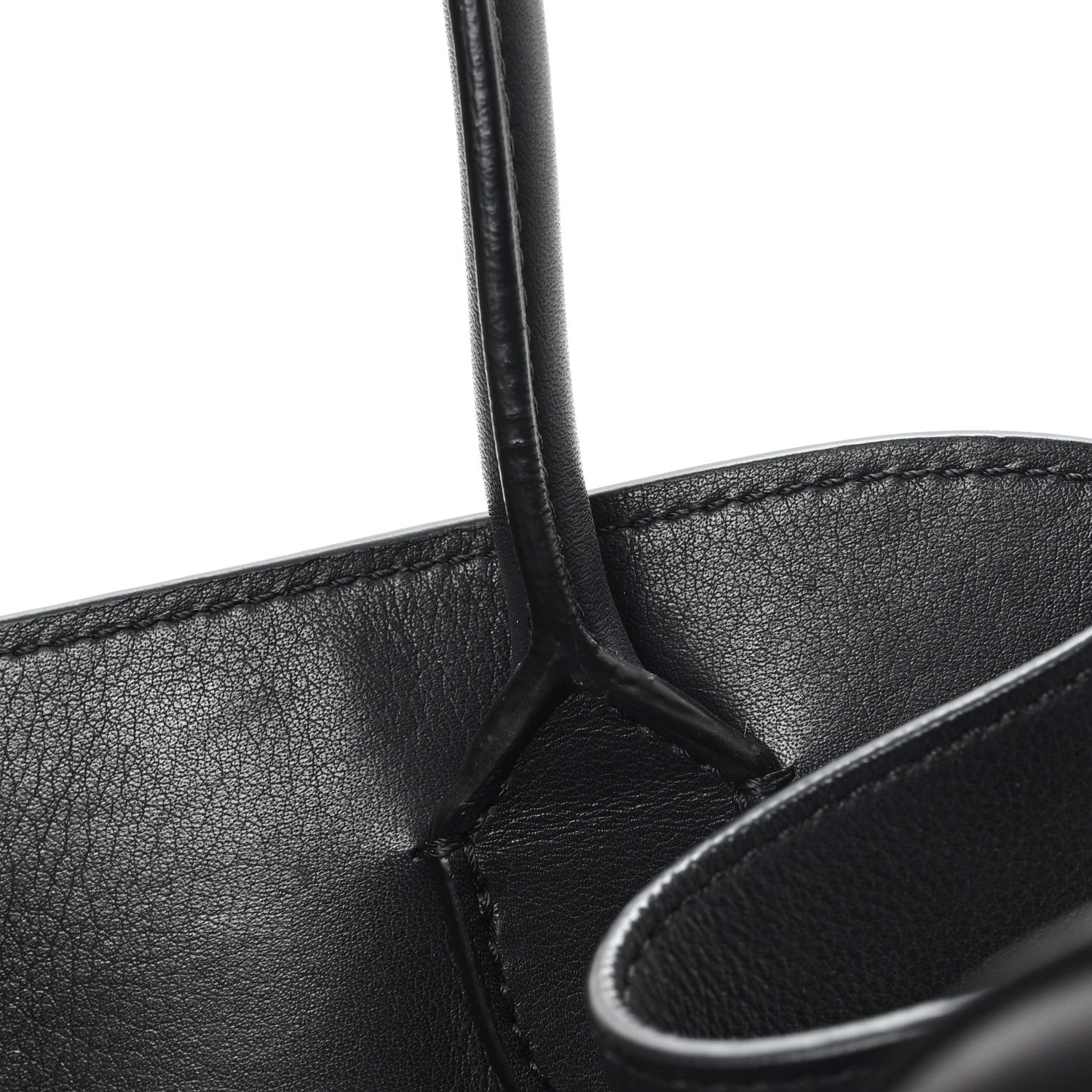 Polished Saddle Calfskin Soft Margaux 12 Black