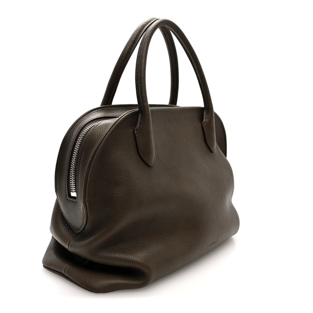 Grained Saddle Calfskin Agnes Bag Truffle