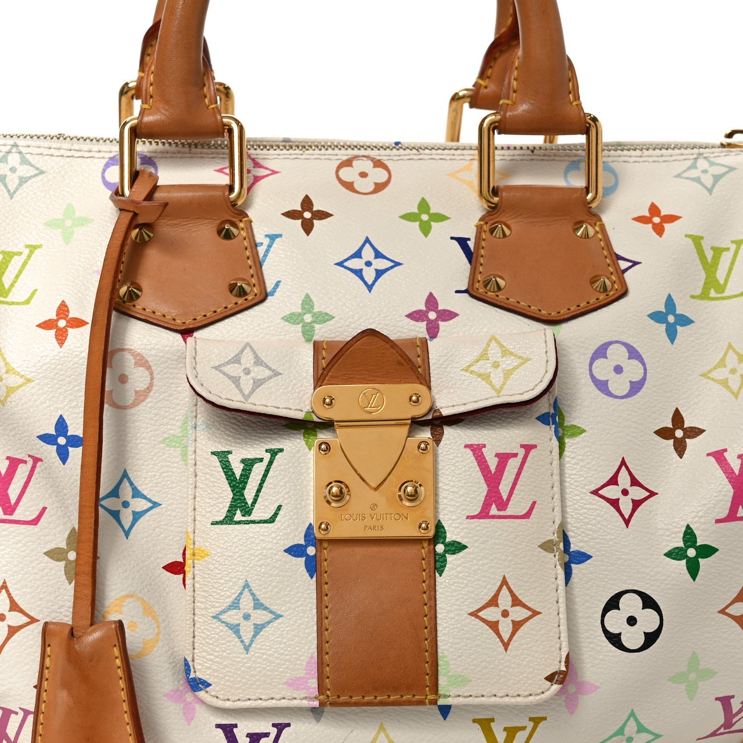 Monogram Multicolor Speedy 30 White