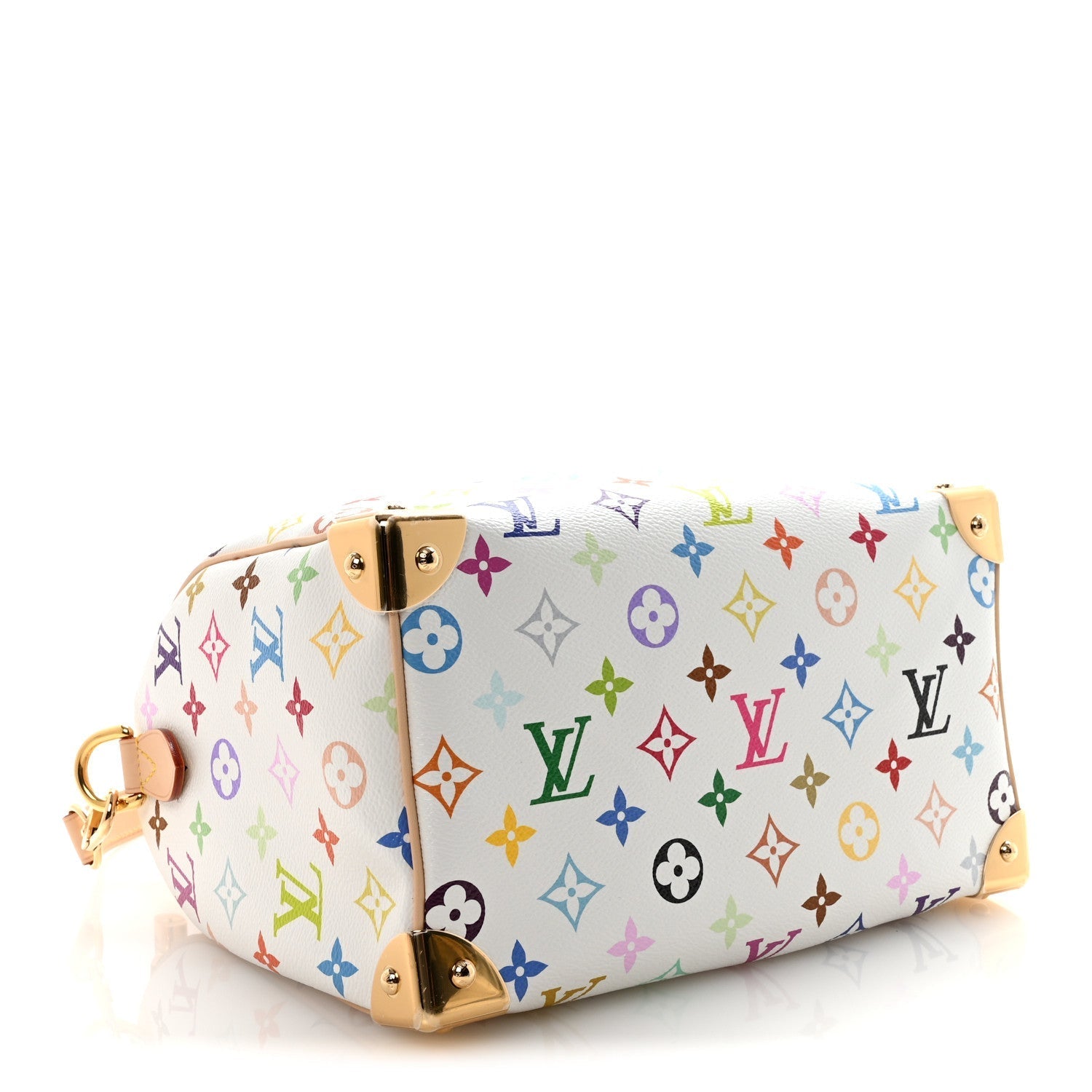 LV X TM Monogram Multicolor Speedy Bandouliere 25 White