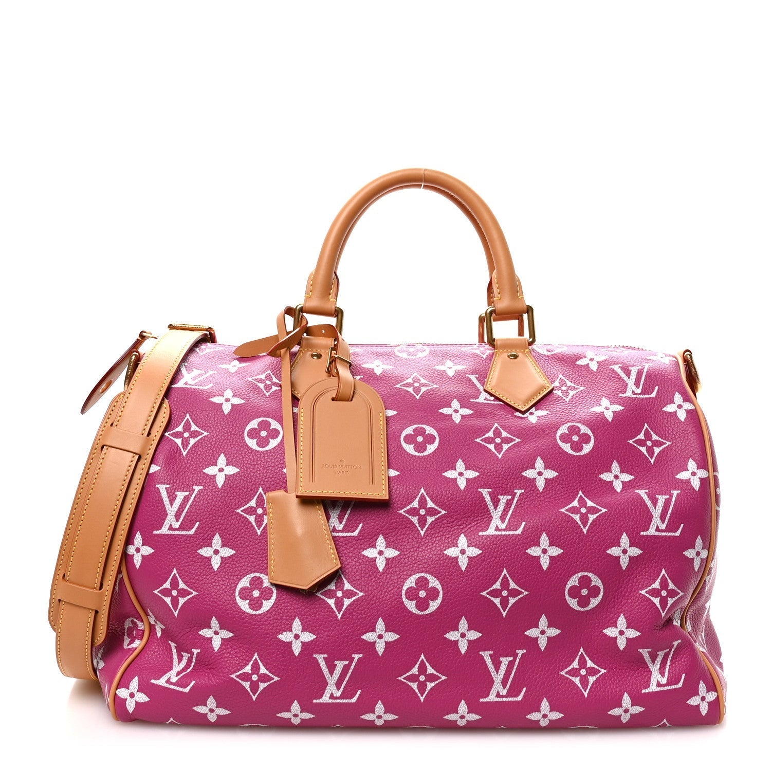 Calfskin Monogram Speedy P9 Bandouliere 40 Agate