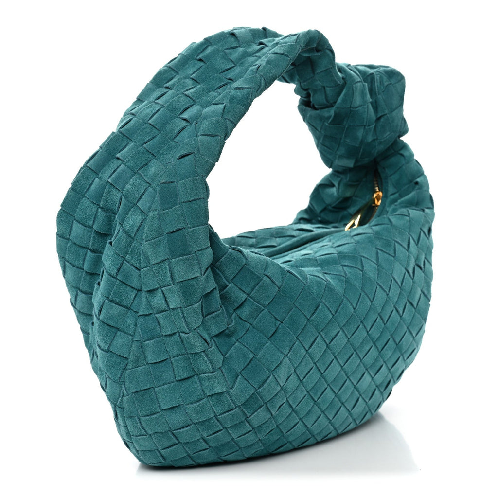 Suede Calfskin Intrecciato Teen Jodie Hobo Scuba