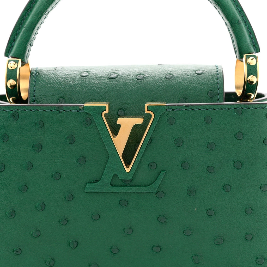 Ostrich Capucines Mini Mint