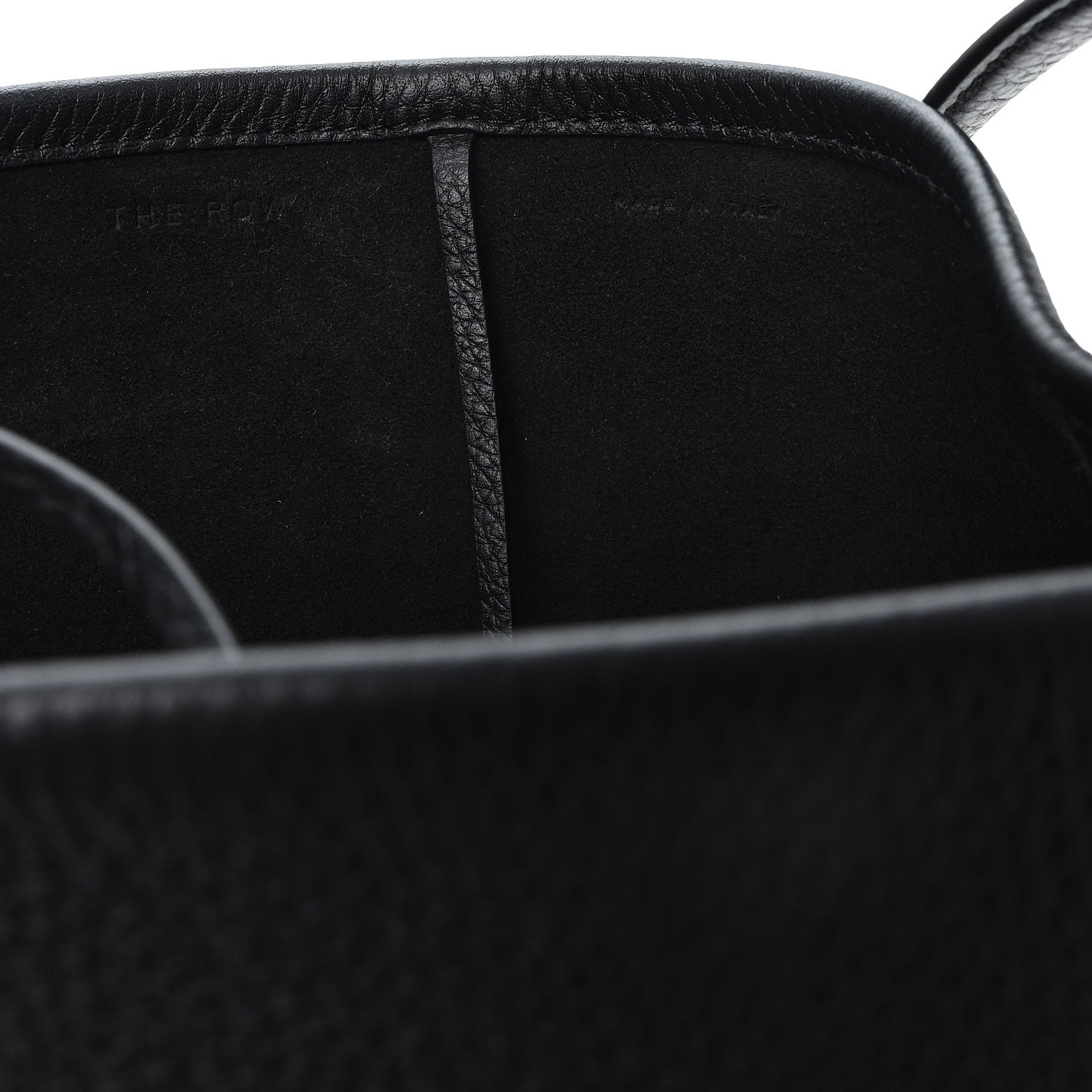 Grained Calfskin Medium N/S Park Tote Black