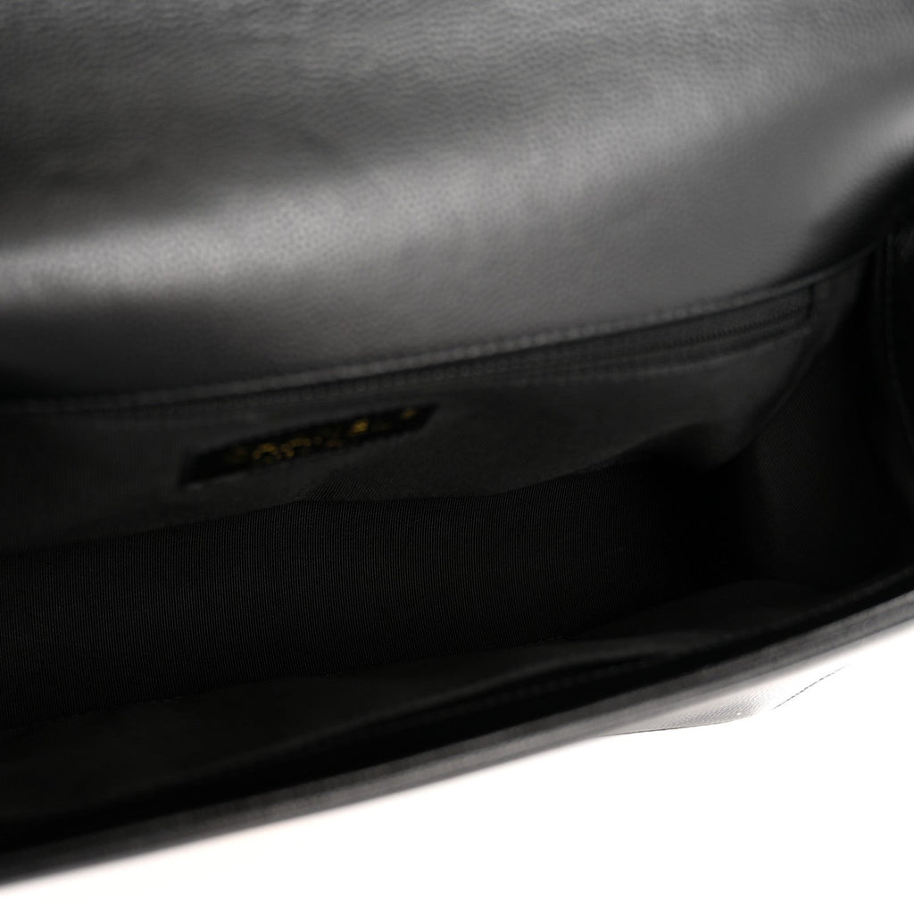 Caviar Quilted New Medium Boy Flap Black
