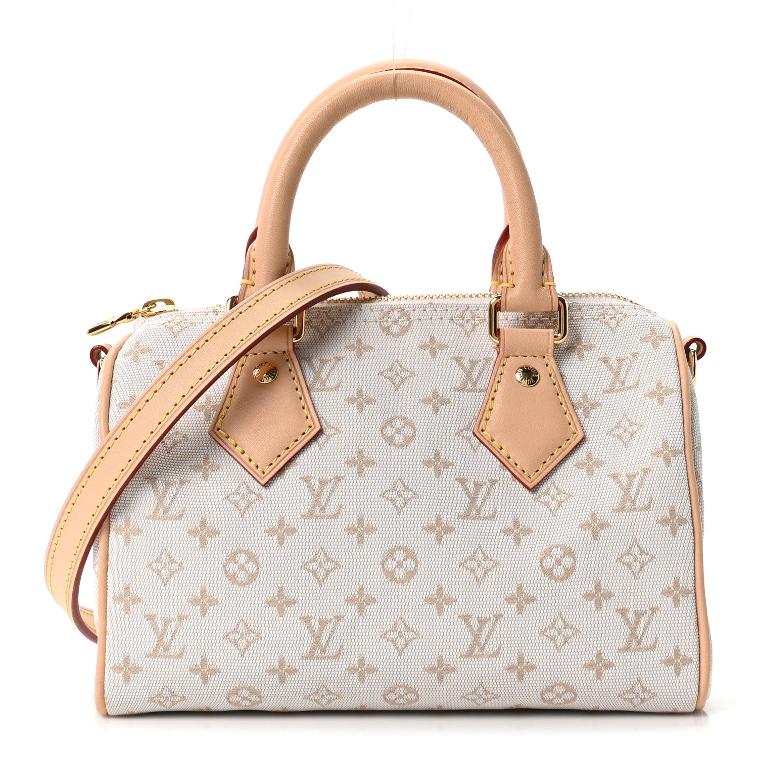 Monogram Mini Jacquard Speedy Bandouliere 20 Mastic Cream