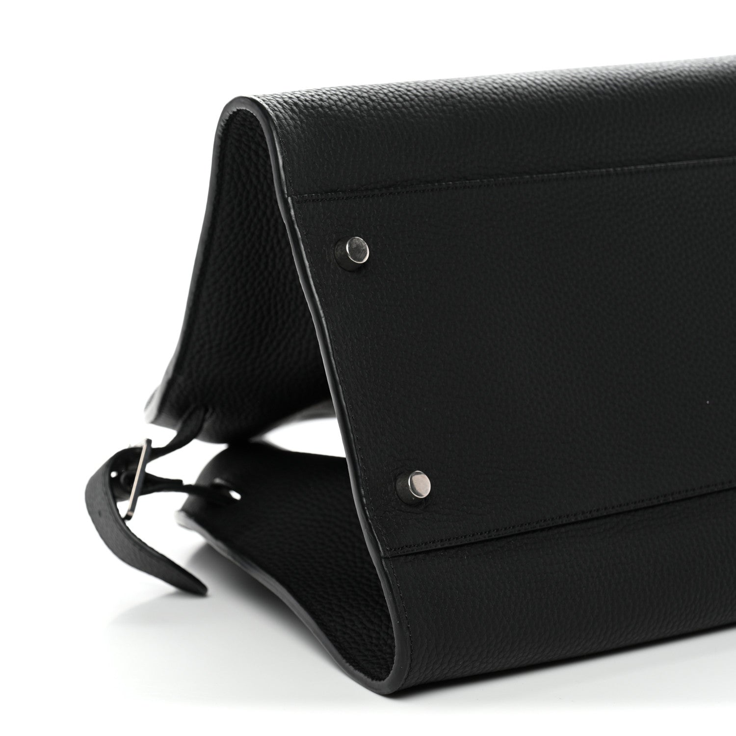 Matte Grained Calfskin EW Margaux Black