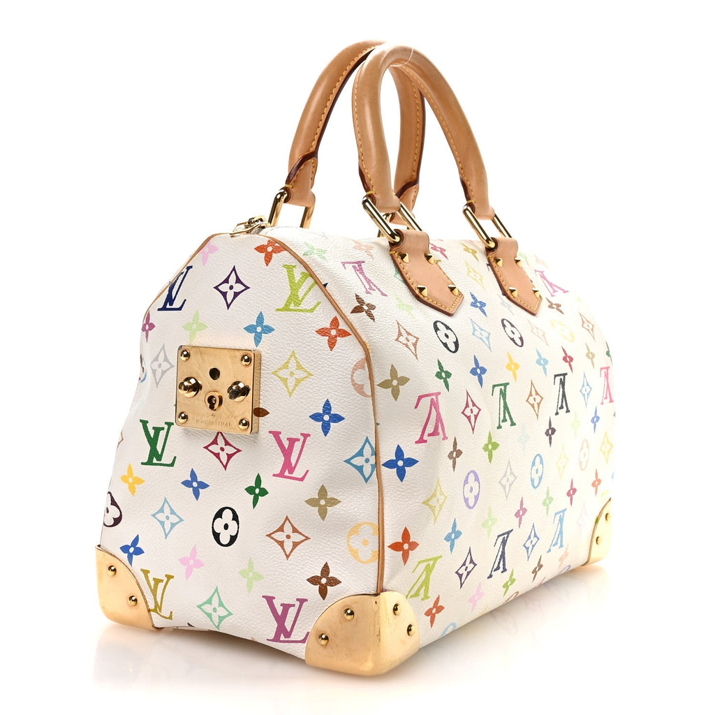Monogram Multicolor Speedy 30 White