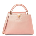 Metallic Taurillon Capucines BB Pearly Pink