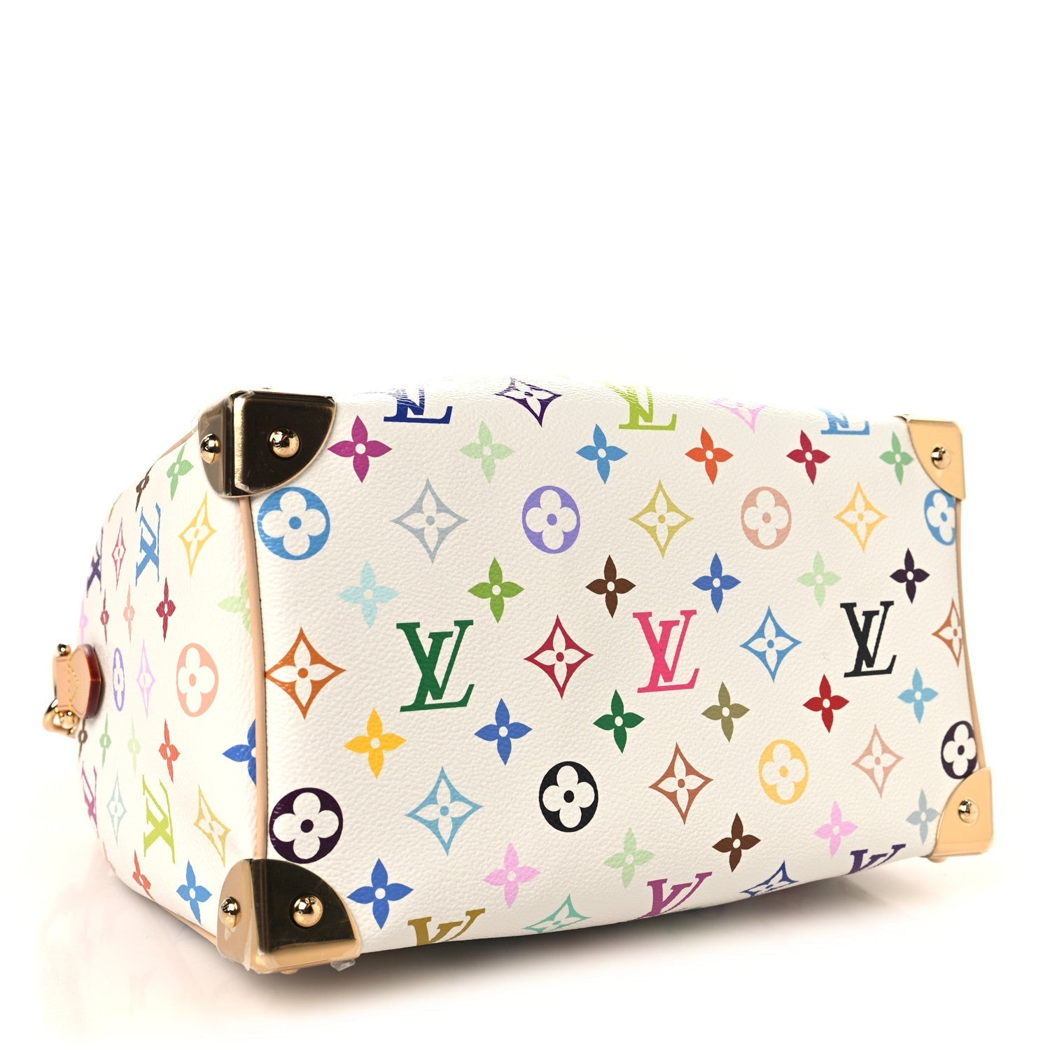 LV X TM Monogram Multicolor Speedy Bandouliere 25 White