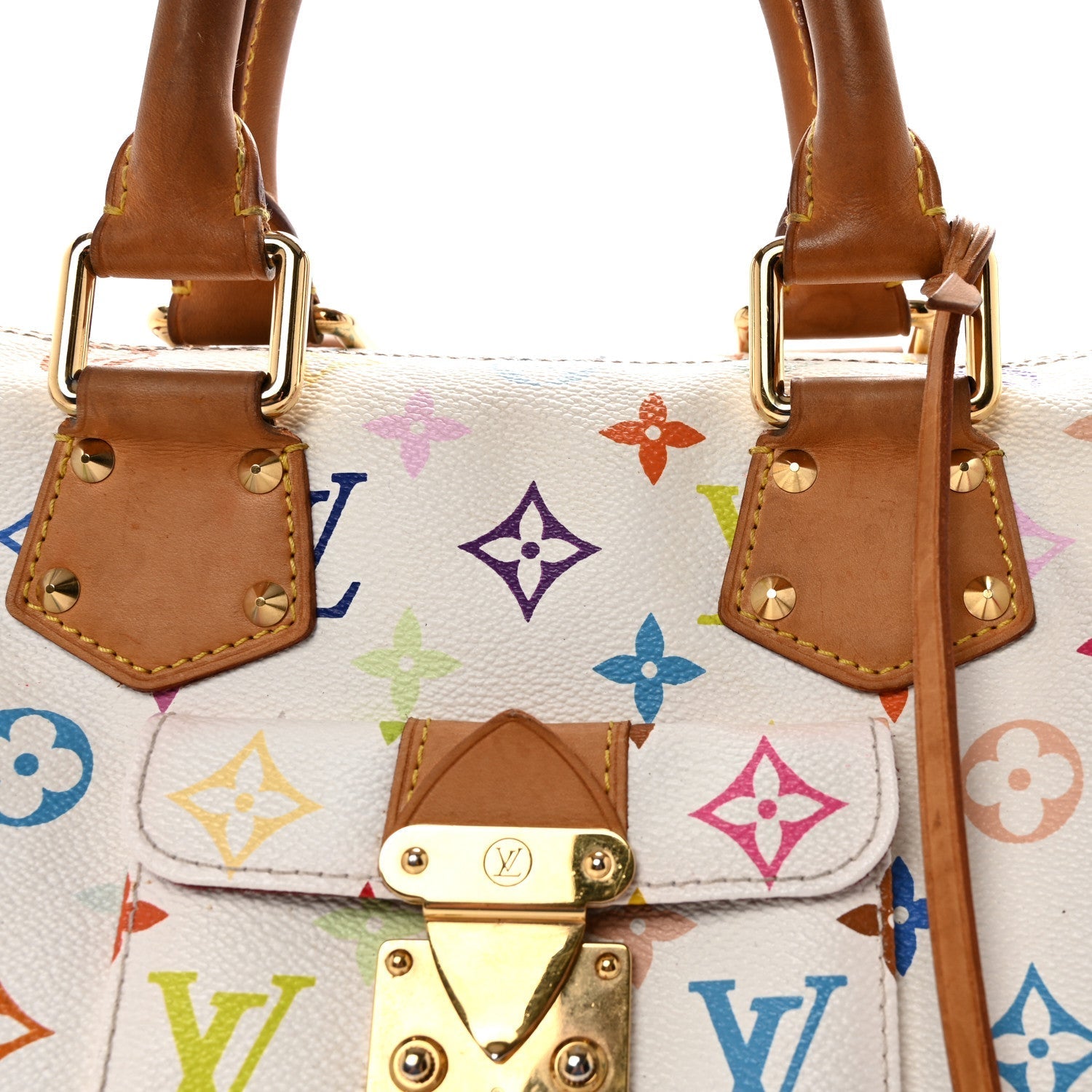 Monogram Multicolor Speedy 30 White