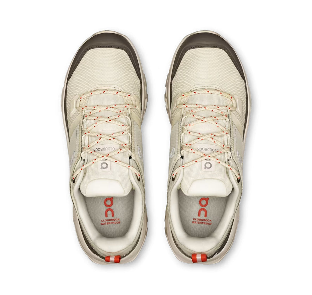 ON Men's Cloudrock Low Waterproof Ivory