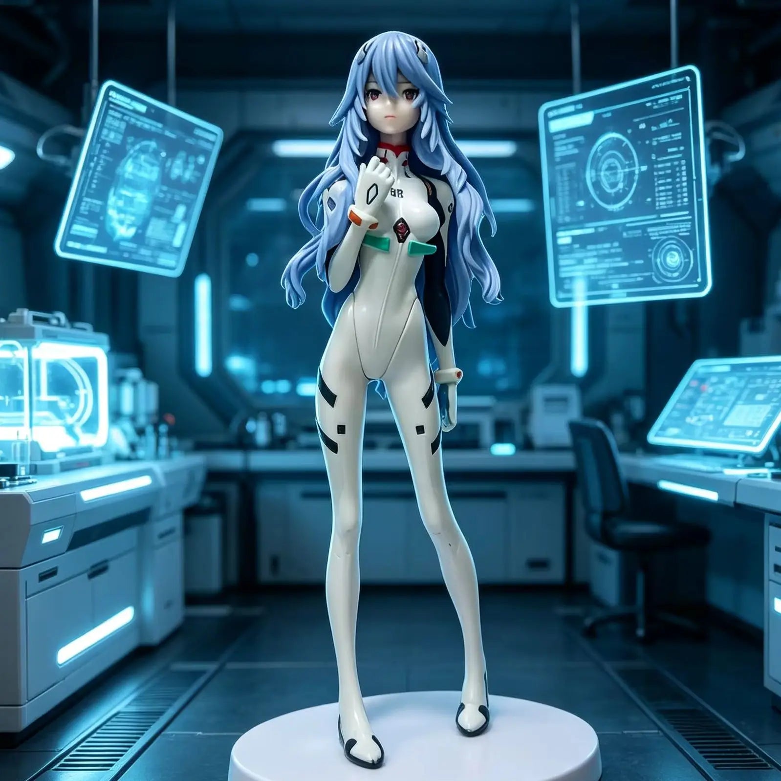Neon Genesis Evangelion EVA Long-Haired Rei Ayanami Figurine