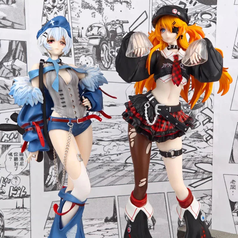 33cm EVA Asuka Rei Ayanami Rock Band Action Figures