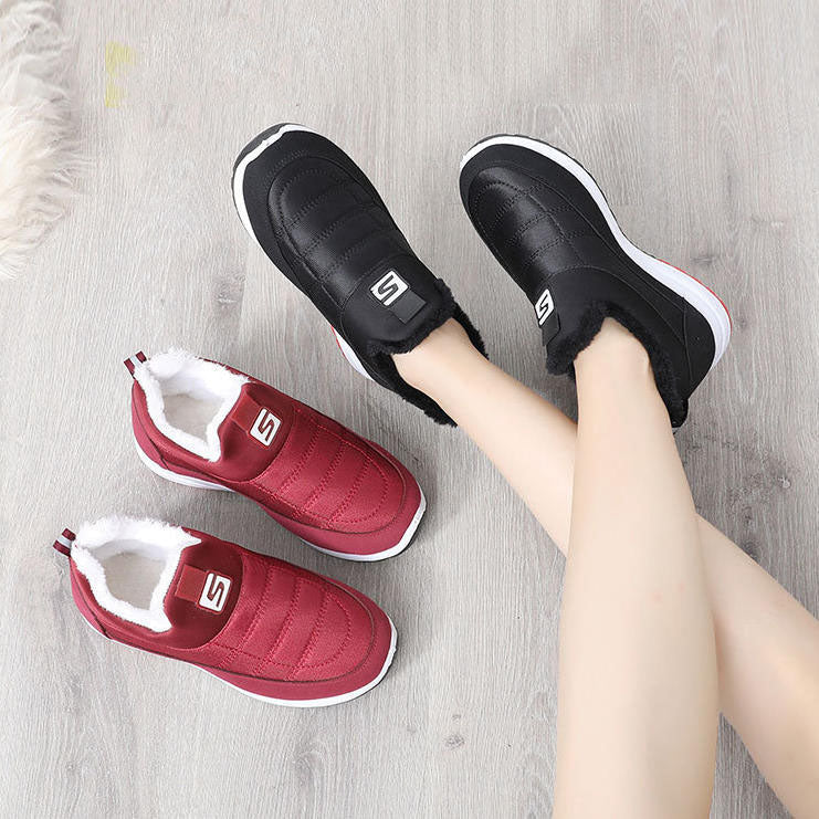 Zapatos para caminar de invierno con suela blanda y antideslizantes
