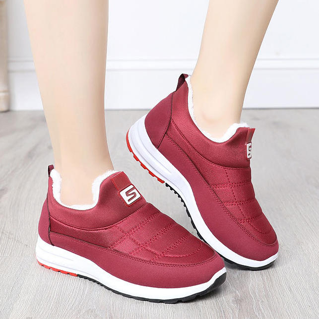 Zapatos para caminar de invierno con suela blanda y antideslizantes